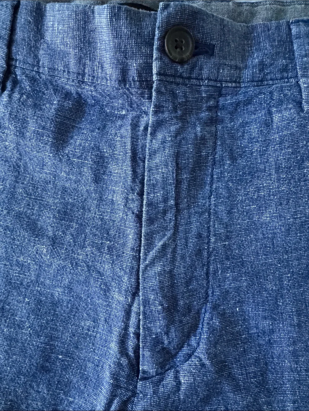 Banana Republic Indigo Chambray Flat-Front Men’s Shorts Size 36